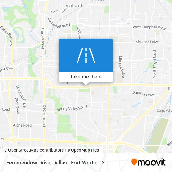 Fernmeadow Drive map