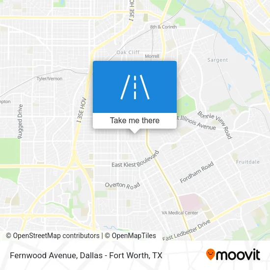Fernwood Avenue map