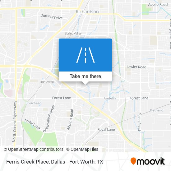 Mapa de Ferris Creek Place