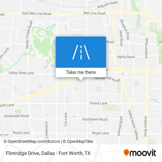 Flintridge Drive map