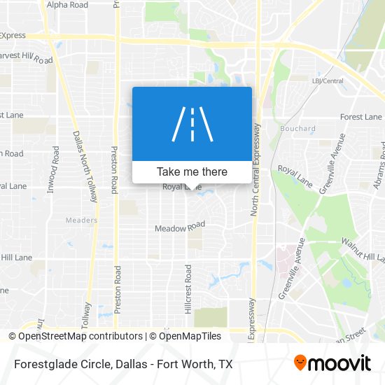 Forestglade Circle map