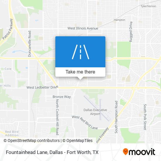 Fountainhead Lane map