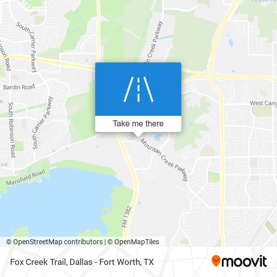 Fox Creek Trail map