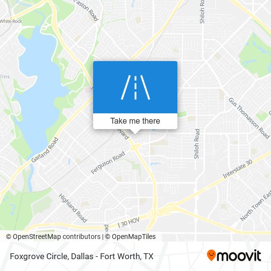Foxgrove Circle map