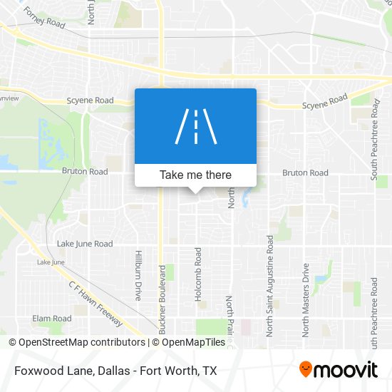 Foxwood Lane map