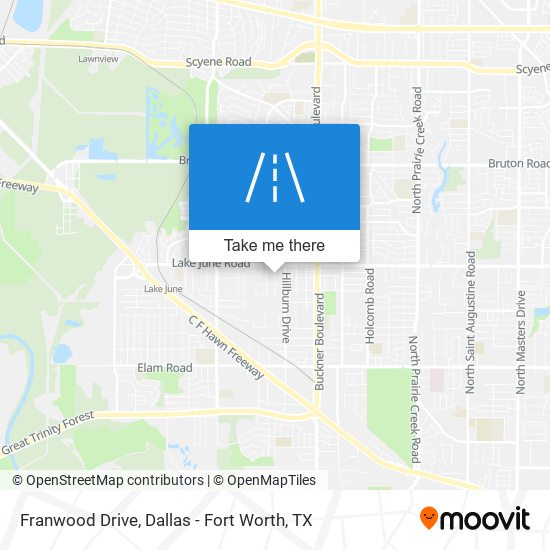 Franwood Drive map