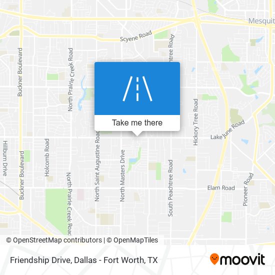 Friendship Drive map