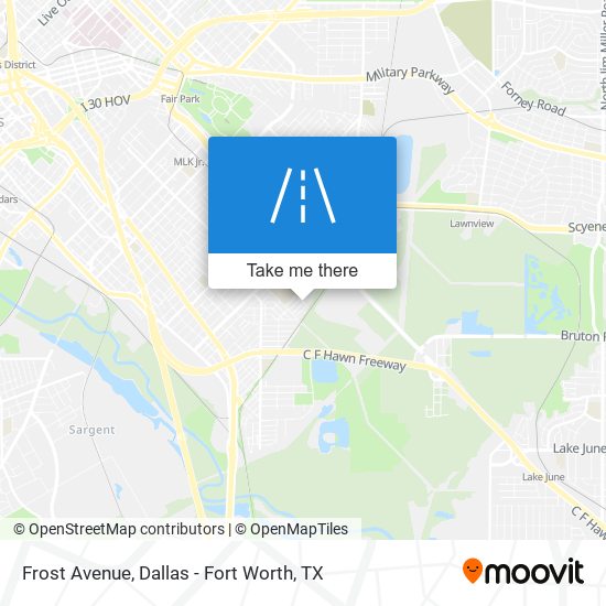 Frost Avenue map