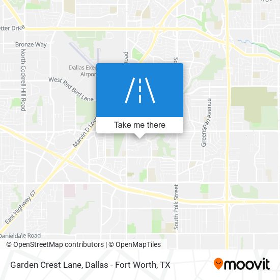 Garden Crest Lane map