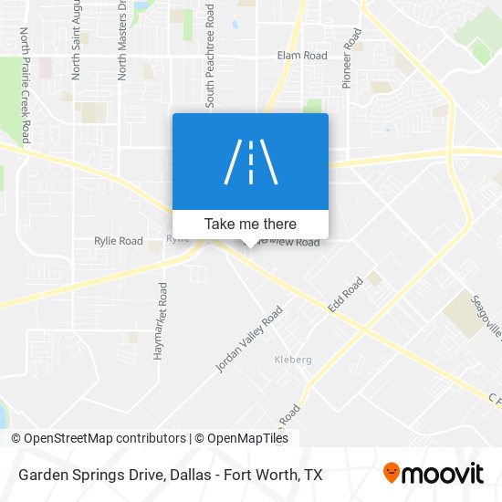 Garden Springs Drive map