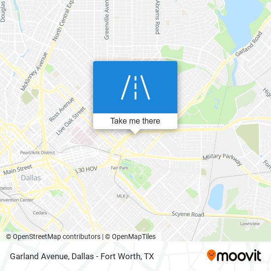 Mapa de Garland Avenue