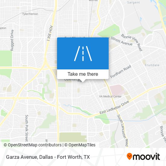 Garza Avenue map