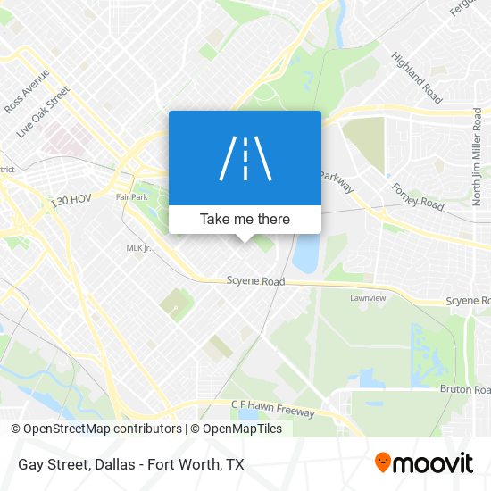 Gay Street map