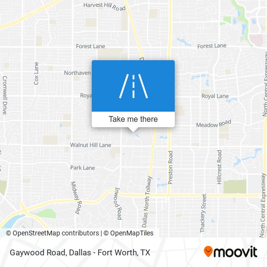 Gaywood Road map