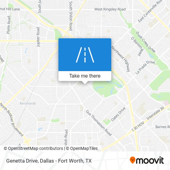 Genetta Drive map