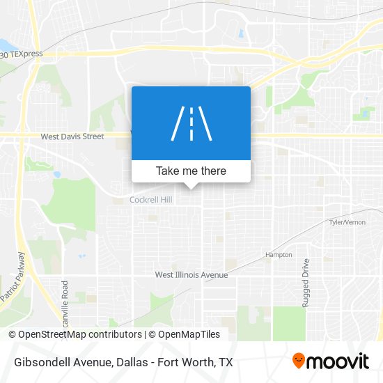Gibsondell Avenue map