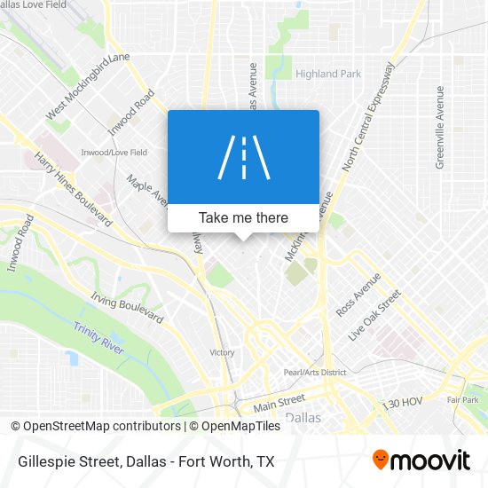 Mapa de Gillespie Street