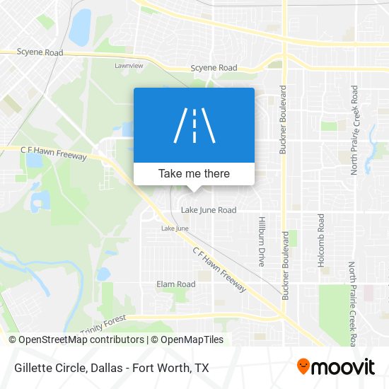 Gillette Circle map