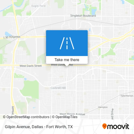 Gilpin Avenue map