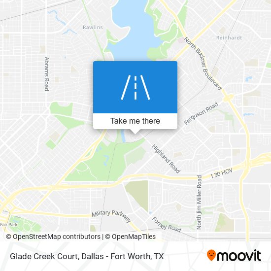 Glade Creek Court map