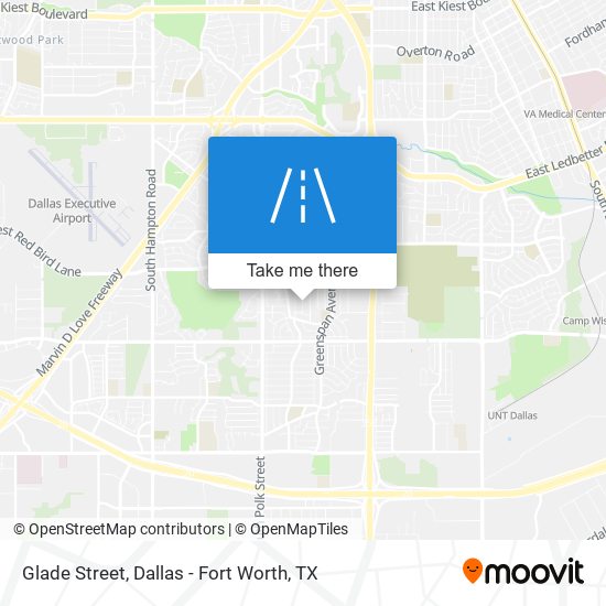 Glade Street map
