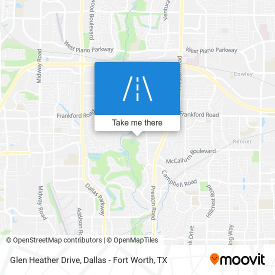 Glen Heather Drive map
