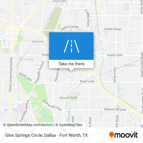Mapa de Glen Springs Circle