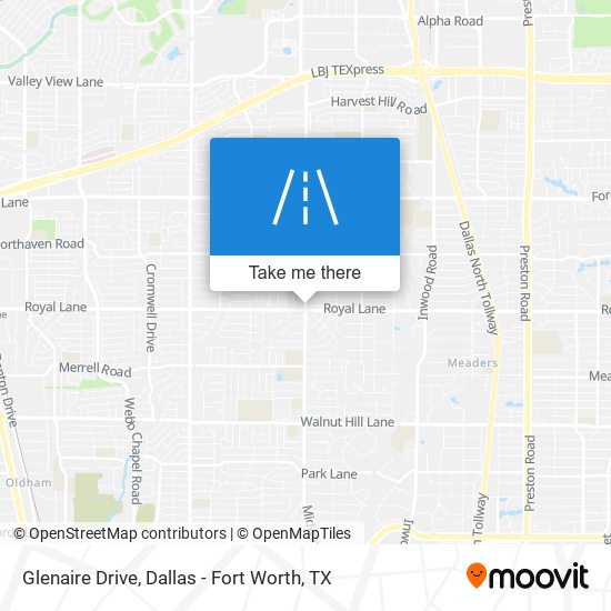 Glenaire Drive map