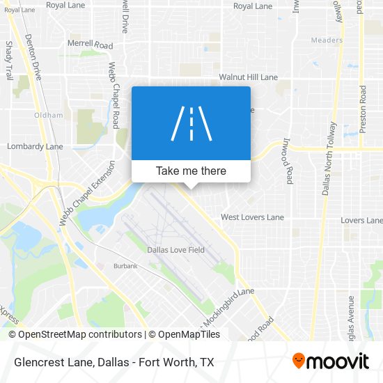 Mapa de Glencrest Lane
