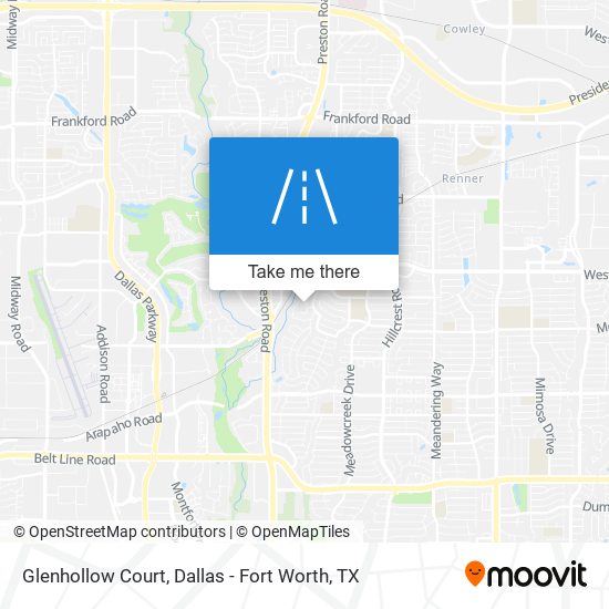 Glenhollow Court map