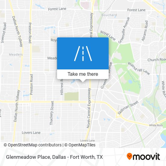 Glenmeadow Place map