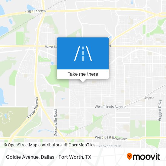 Mapa de Goldie Avenue