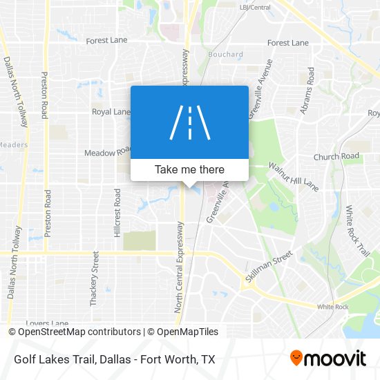 Golf Lakes Trail map