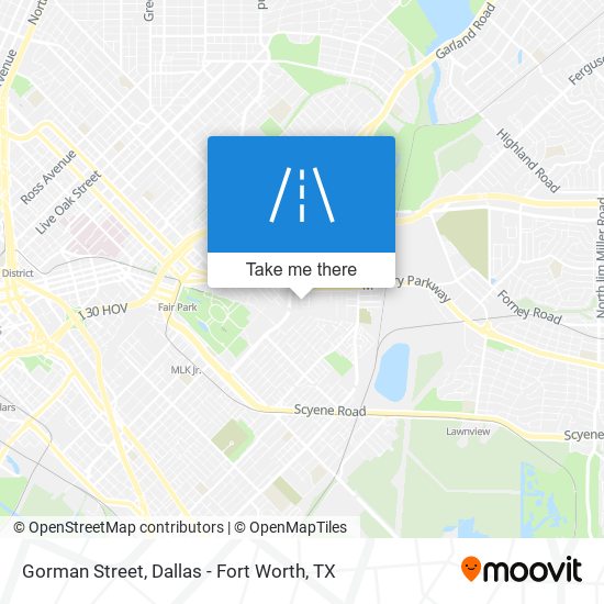 Gorman Street map