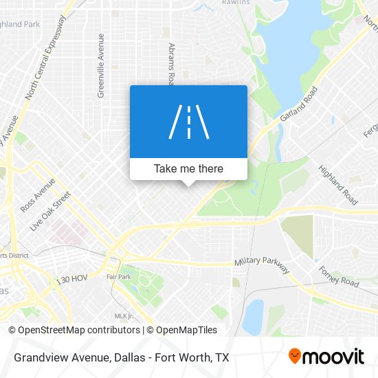 Grandview Avenue map
