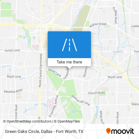 Mapa de Green Oaks Circle