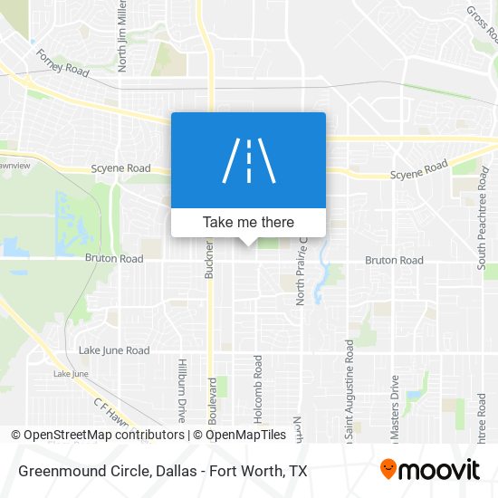 Greenmound Circle map