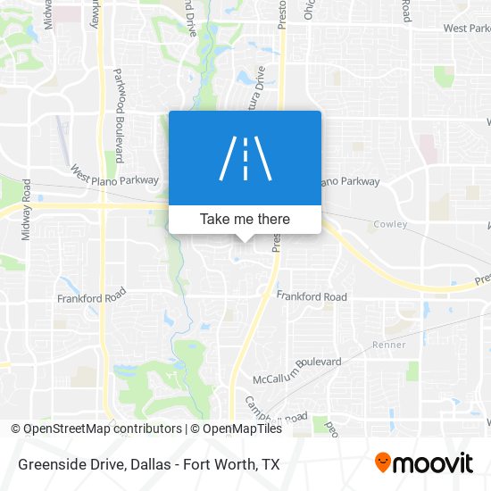 Greenside Drive map