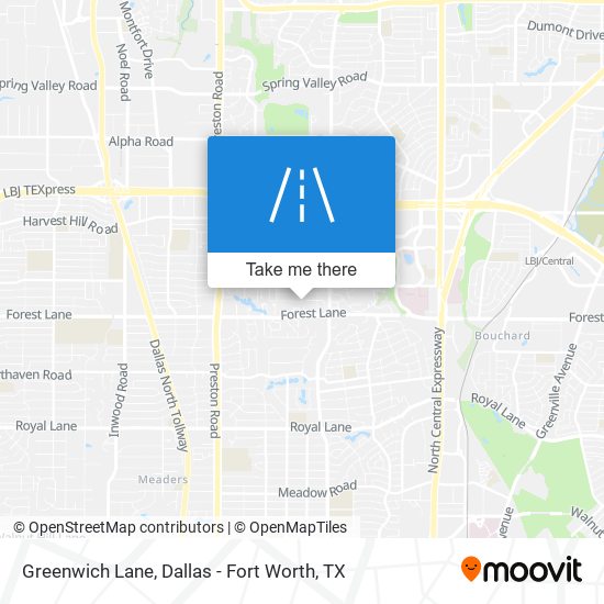 Greenwich Lane map