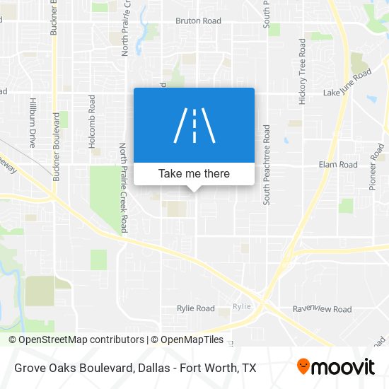 Grove Oaks Boulevard map