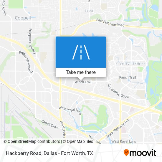 Hackberry Road map