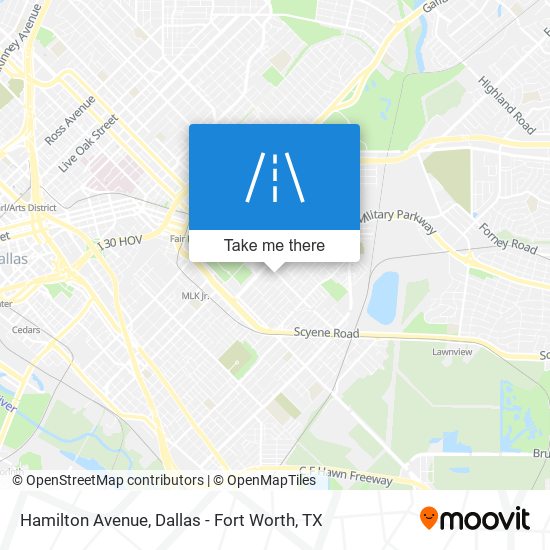 Mapa de Hamilton Avenue