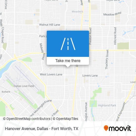 Mapa de Hanover Avenue
