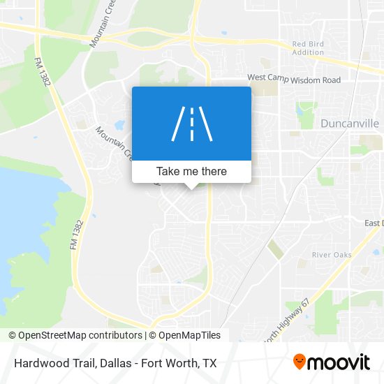 Mapa de Hardwood Trail
