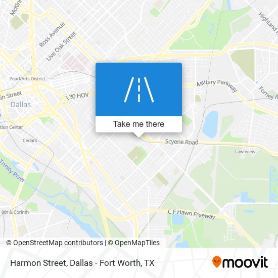 Mapa de Harmon Street
