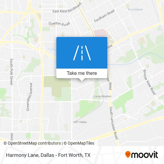Harmony Lane map