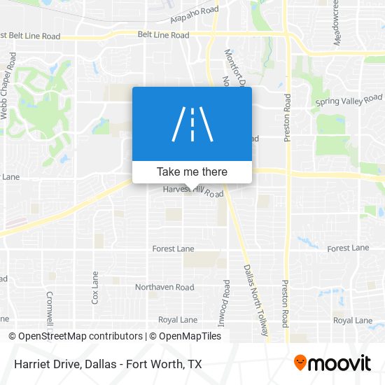 Harriet Drive map
