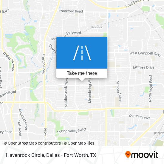 Havenrock Circle map