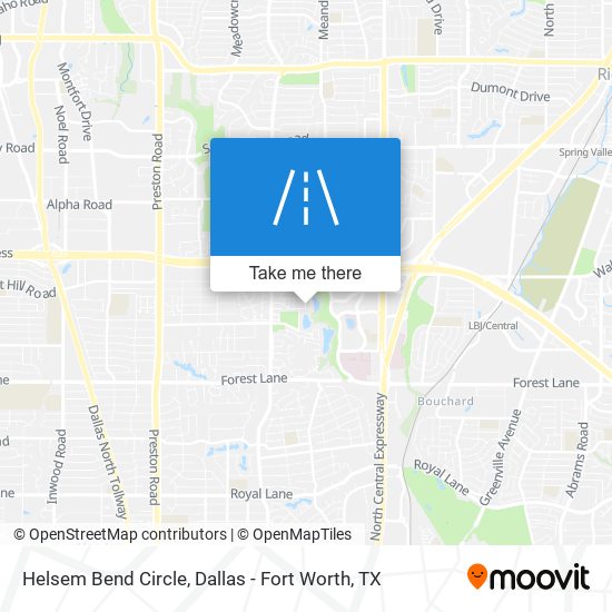 Helsem Bend Circle map