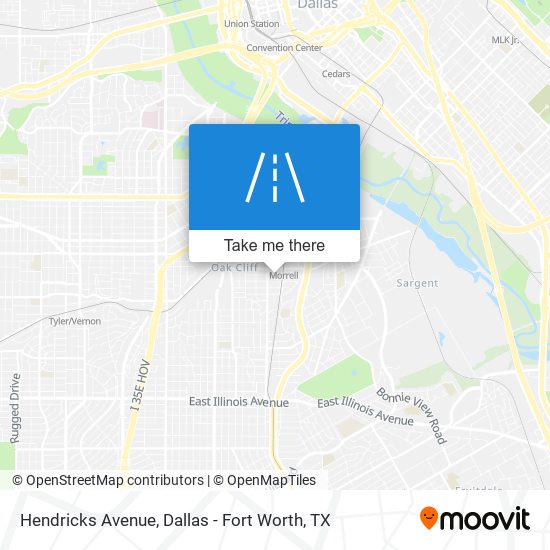 Hendricks Avenue map